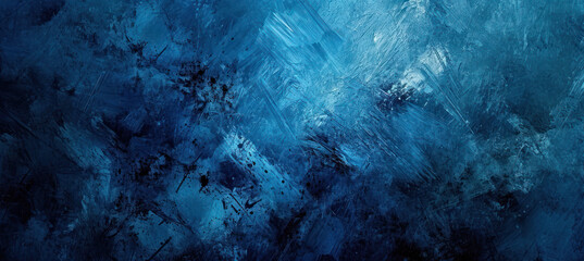 Dark Blue Grunge Texture Background - obrazy, fototapety, plakaty