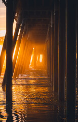 California Under Pier Sunset - 710023919