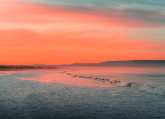 California Surfing Sunset - 710025754