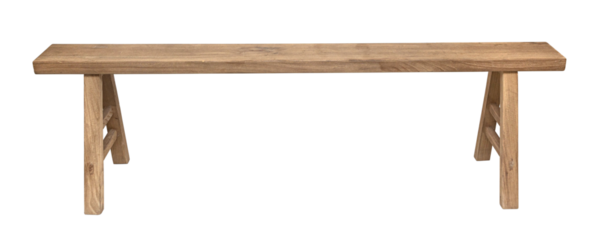 Wooden bench isolated