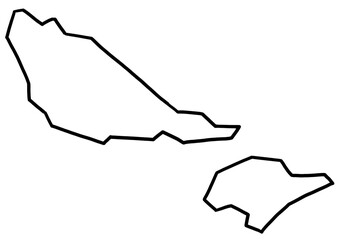 Wallis and Futuna map outline