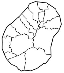 Nauru map outline