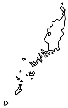 Palua map outline