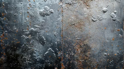 Rolgordijnen Old grunge rusty texture steel metal wallpaper background © Irina