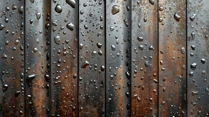 Wet old grunge rusty texture steel metal with water drop wallpaper background