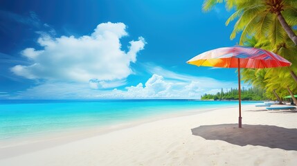 vibrant design summer background illustration colorful tropical, beach palm, sun sunshine vibrant design summer background