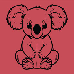 Koala Vector Art Illustrator Design