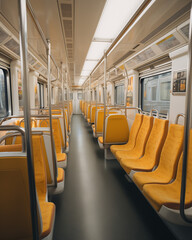 interior of a train, The Interior of an Empty Train