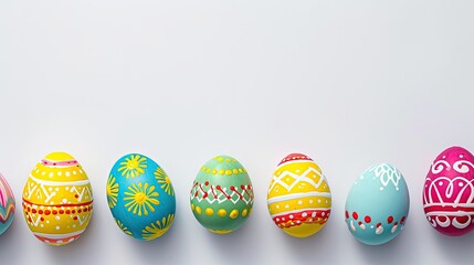 Fototapeta premium colorful handmade Easter eggs background