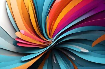 Futuristic Trendy Abstract Design wallpaper background. Waves, swirl, twirl pattern. Twisted and distorted vector texture in trendy retro psychedelic style - obrazy, fototapety, plakaty