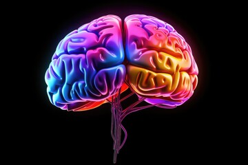 Neural intricacies: Axon collaterals extend neural reach in the brain, fostering integration. Neuronal firing, regeneration, neural excitotoxicity. Colorful vivid neuronal brain neurons synchrony