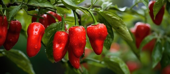 Red pepper fruit growing on your plant.
