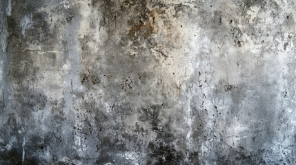Grunge Concrete Wall Texture with Natural Patterns and Bullet Holes