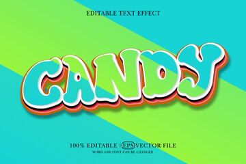 sweet candy Simple Editable Text Effect 3d text mockup,