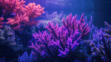 Fototapeta na wymiar Vibrant Coral Reef Underwater Ecosystem