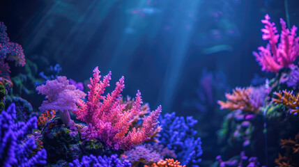 Obraz na płótnie Canvas Vibrant Coral Reef Underwater Ecosystem
