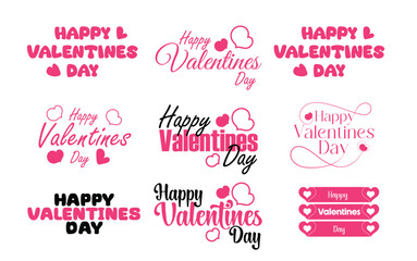 Valentine typography