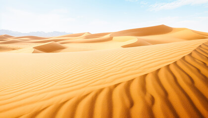 Fototapeta na wymiar Tranquil Desert Landscape with Arid Climate and Wildlife