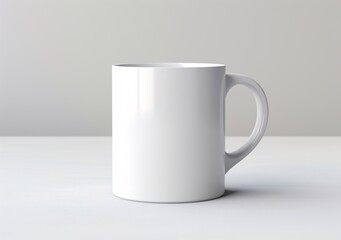 Obraz premium white coffee mug mockup on a white background, logo