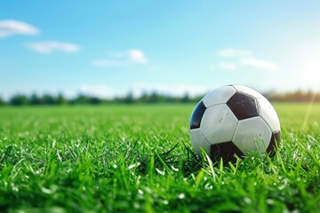 Obraz premium Harmony Unleashed, The Union of Soccer and Nature