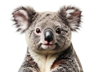 koala isolated on white background, generative ai