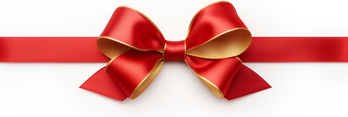 red and gold ribbon on Whitebackground, in the style of packed with hidden details, schoolgirl lifestyle created with Generative Ai