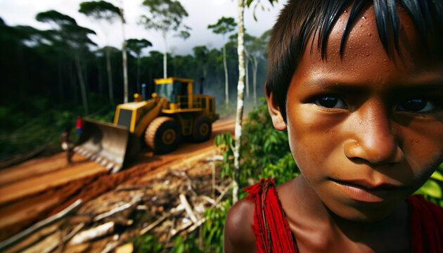 The tribes of people such as the Yanomamo and Kayapo people and many other Amazonian tribes face the loss of sustainable land due to mining ventures and deforestation 
