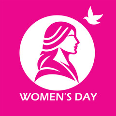March 8 women's day design. Women's day vector concept design for international woman celebration. Vector illustration
