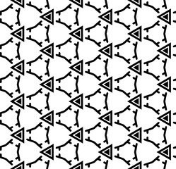 Fototapeta premium Black seamless abstract pattern. Overlay for background and backdrop. Ornamental design. PNG graphic illustration with transparent background.