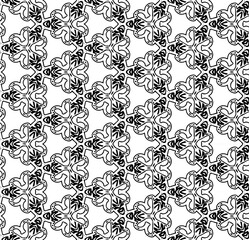 Black seamless abstract pattern. Overlay for background and backdrop. Ornamental design. PNG graphic illustration with transparent background.