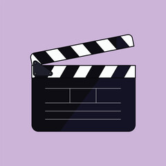 Obraz premium Clapperboard Vector Film Shoot Cinema clapper board Icon 