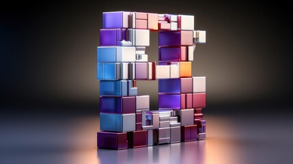Professional of 8 bit abstract number UHD wallpaper