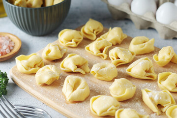 Tortellini - dumplings typical dish from Italian cuisine