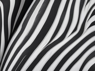 The texture of the zebra coloring.