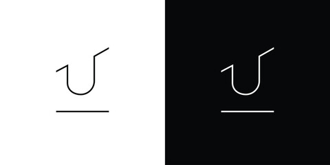 Simple and unique U logo design © Rusly