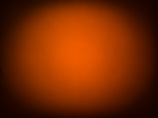 Autumn orange color with circular gradations towards the center for wallpapers and poster backgrounds. Gradation from dark to light colors with vignette effect. Empty blank text copy space