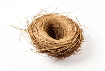 a birds nest is shown on a white background, in the style of tumblewave created with Generative Ai