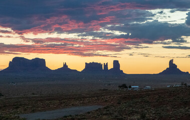 sunrise over the mountains
