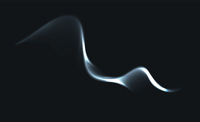 Abstract white dynamic waves.