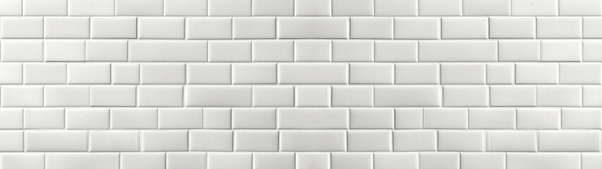 White stone wall or white colored brick or tile, rough grainy surface, concret wall design background texture, banner	