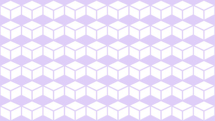 Purple background with rhombus and cubes