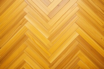 Yellow oak wooden floor background. Herringbone pattern parquet backdrop  - obrazy, fototapety, plakaty