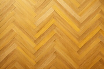 Yellow oak wooden floor background. Herringbone pattern parquet backdrop 