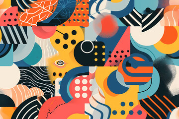Seemless design pattern, wavy, abstract