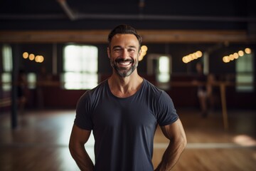 Portrait of a smiling owner of a dance studio