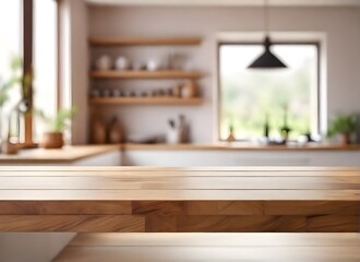 Fototapeta na wymiar Modern Home Interior: Elegant Kitchen and Cozy Living Space Design