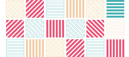 abstract colorful thin outlines stripes grid geometric design background