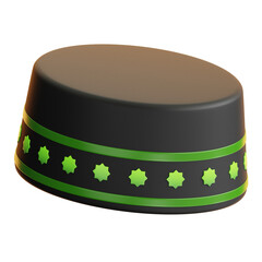 muslim hat 3d icon design
