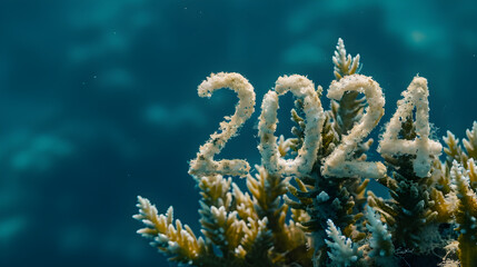 2024 coral underwater background