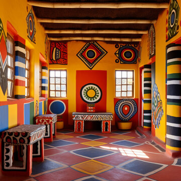 Ndebele House Painting Patterns